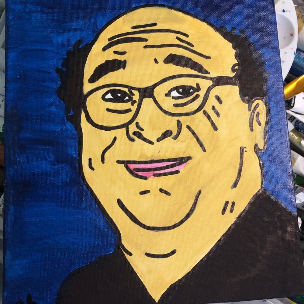Painting of Frank from its always sunny